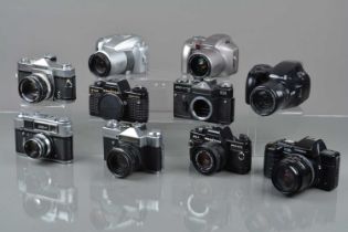 A Tray of 35mm Cameras,