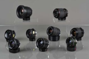 A Group of OM mount Lenses,