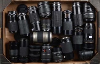 A Tray of Zoom Lenses,