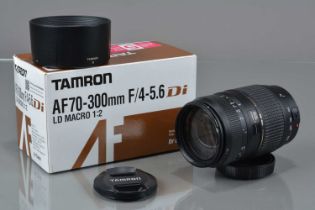 A Tamron AF 70-300mm f/4-5.6 Di LD Macro 1:2 Lens,