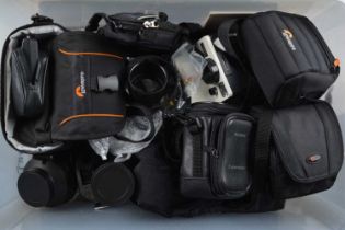 A Tray of Camera Related Accessories,