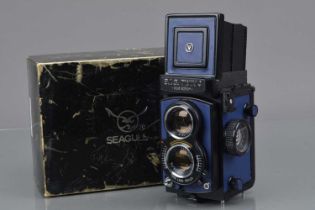 A Seagull B.I.G. Twin 4 Blue Edition Camera,