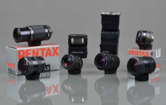 A Group of Pentax Lenses,