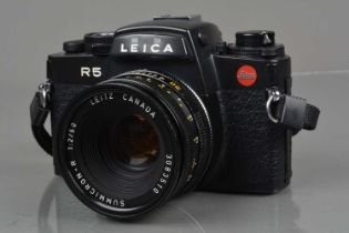 A Leica R5 SLR Camera,