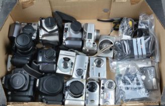 A Tray of Digital Cameras,