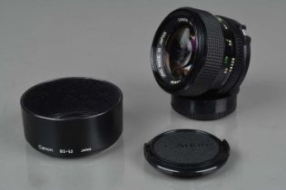 A Canon FD 50mm f/1.2 Lens