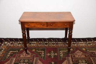 A Victorian mahogany desk,