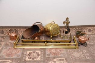 A group of antique and vintage fireside and other items,