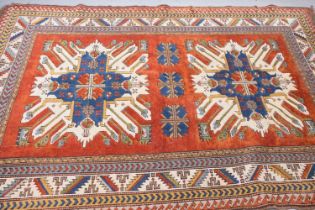 A mid 20th century Middle Eastern woollen carpet,