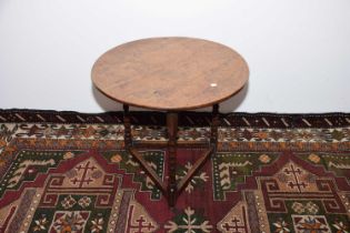 A 19th century provincial oak cricket table,