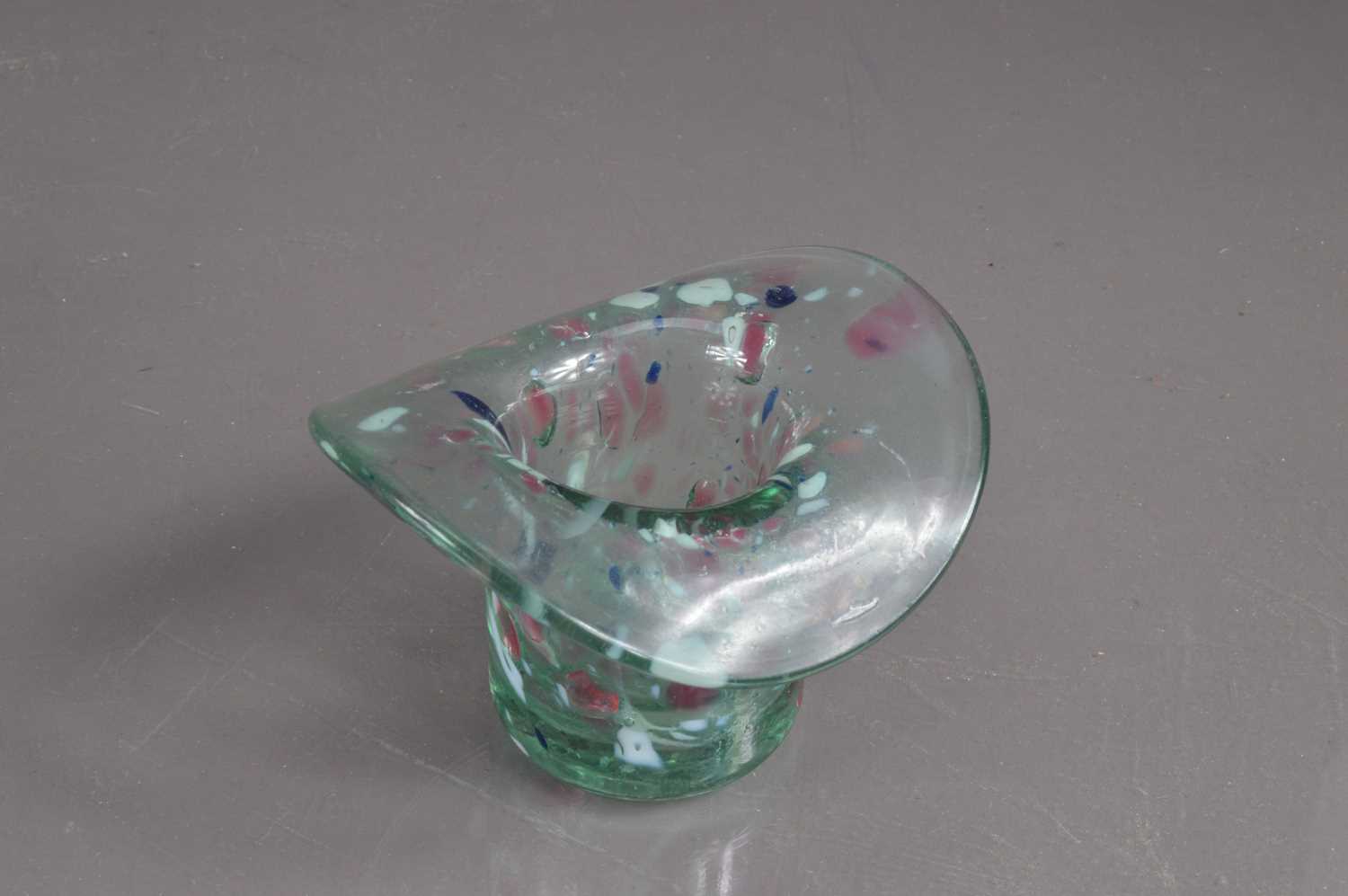 Eight 19th to 20th Century top hat shape glass trinket pots posy vases friggers etc - Image 3 of 5