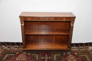 An Regency style mahogany bookcase,