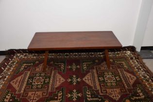 A c1970s Scandinavian fruit wood coffee table,