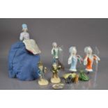 A group of 1920's German porcelain half-dolls,