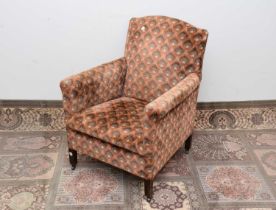 A Parker Knoll Art Deco style nicely upholstered armchair