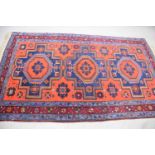 A mid 20th century Middle Eastern woollen carpet,