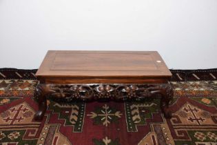 An early 20th century Chinese hardwood coffee table,