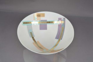 A large modern ceramic bowl by Tony Laverick,