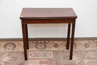 A Victorian mahogany tea table,