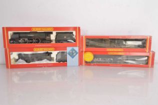 Hornby Express Steam Locomotives and tenders 00 gauge in original boxes (4),