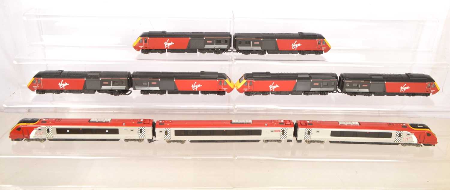 Hornby Bachmann 00 gauge High Speed Train and Pendolino Units in Virgin red liveries (9),