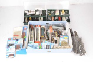 Lima Peco N gauge Locomotive with other rolling stock kits and accessories (qty),