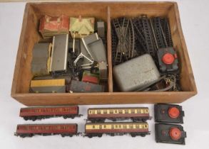 Tri-ang 00 gauge Locomotives coaches wagons and track (qty),