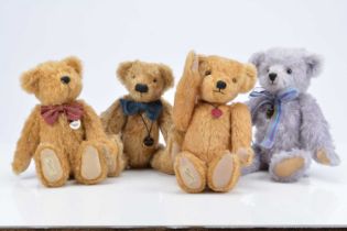 Four limited edition Dean's Rag Book Co. teddy bears,