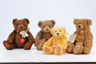 Four Hermann teddy bears,
