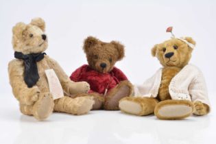 Three collectors/ artist teddy bears,