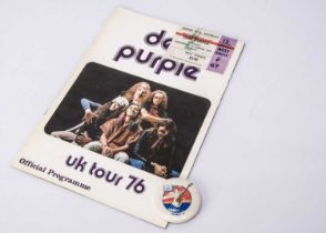 Deep Purple Concert Memorabilia,