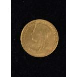 A Victoria style gold coin,