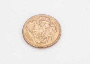 An Edward VII Gold Half Sovereign,