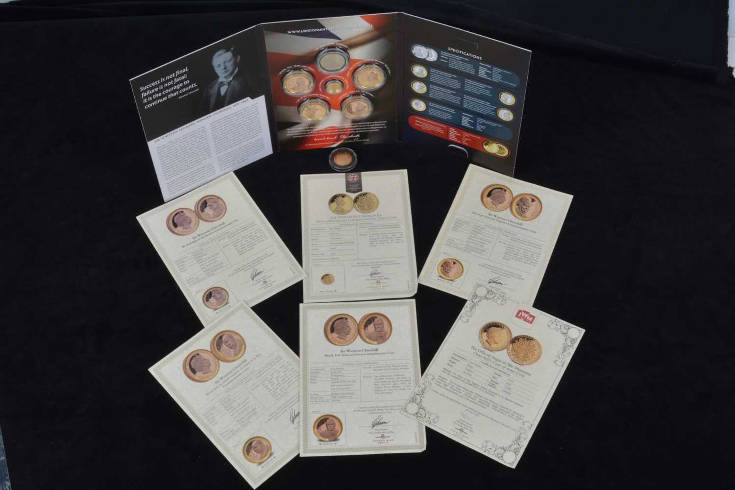 A 2015 Gibraltar, London Mint issued Sir Winston Churchill coin collection, - Image 4 of 4