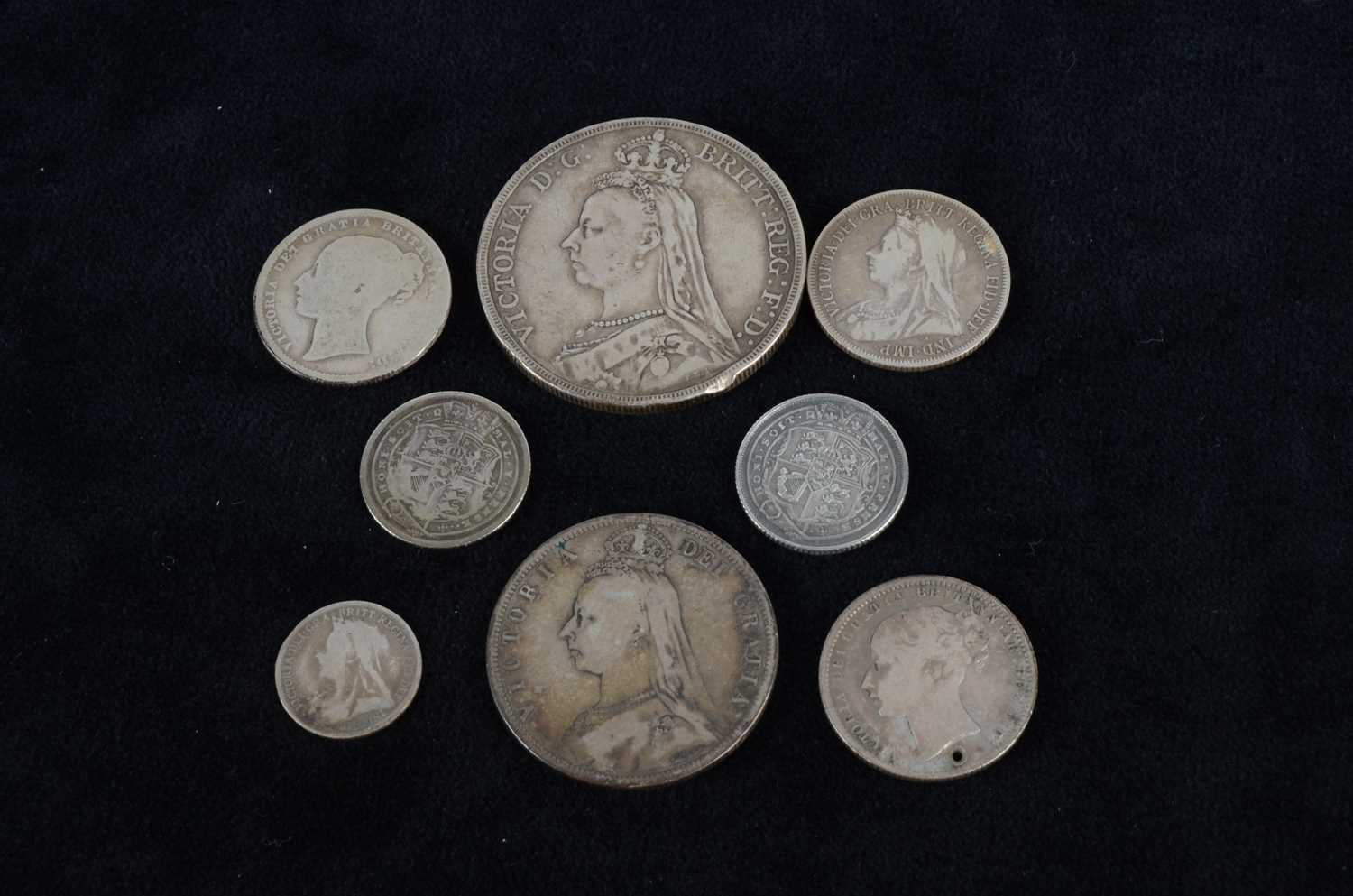 A collection of British silver coinage, - Image 2 of 2