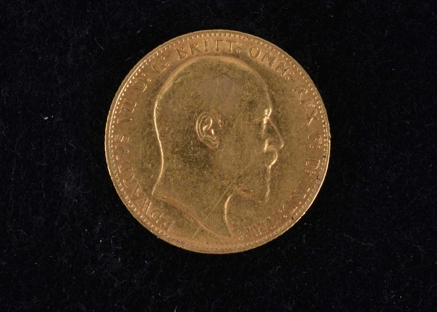 An Edward VII Full Gold Sovereign,