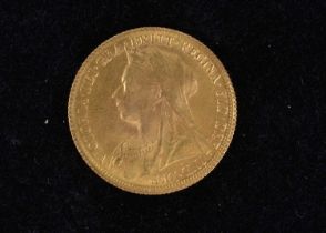 A Victoria style gold coin,