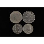 Two United States Silver 'Peace' Dollars,