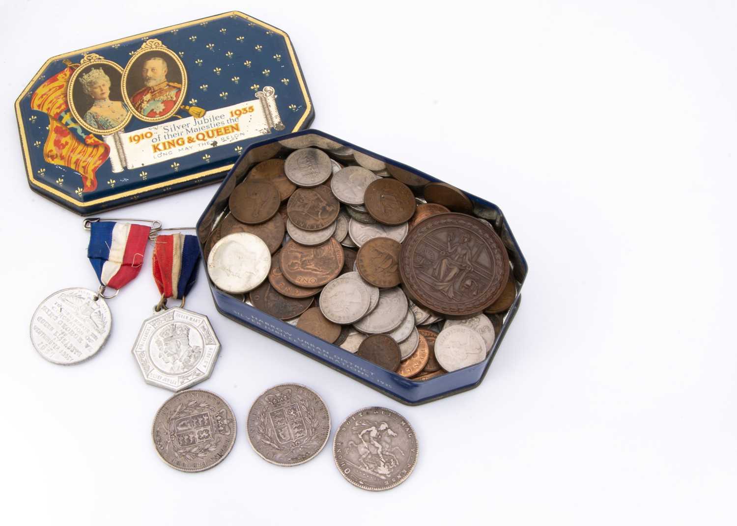 Three British Silver crowns,