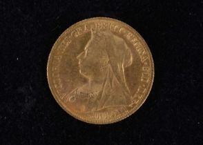 A Victoria style gold coin,