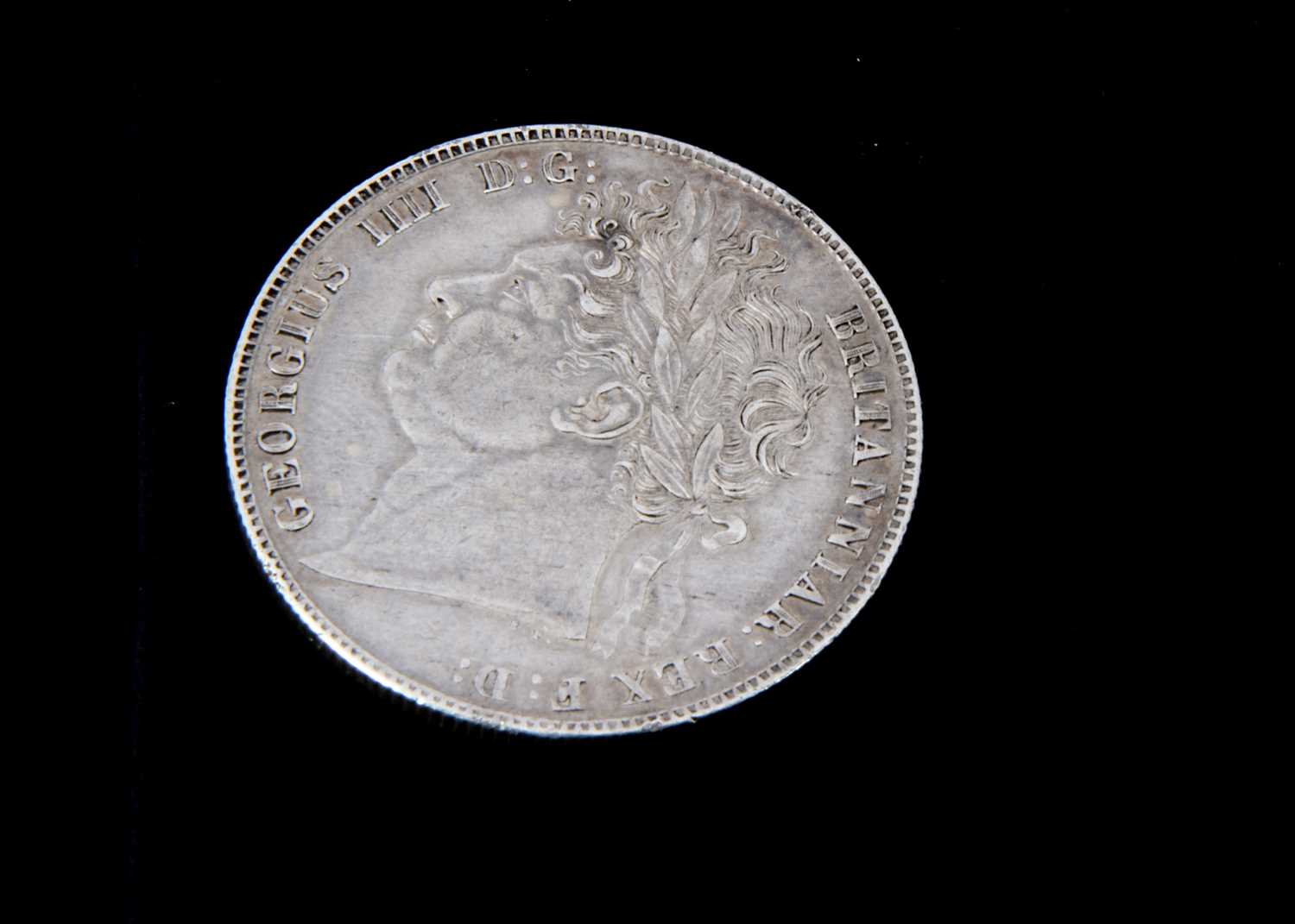 An 1821 George IV Half Crown, - Image 2 of 2