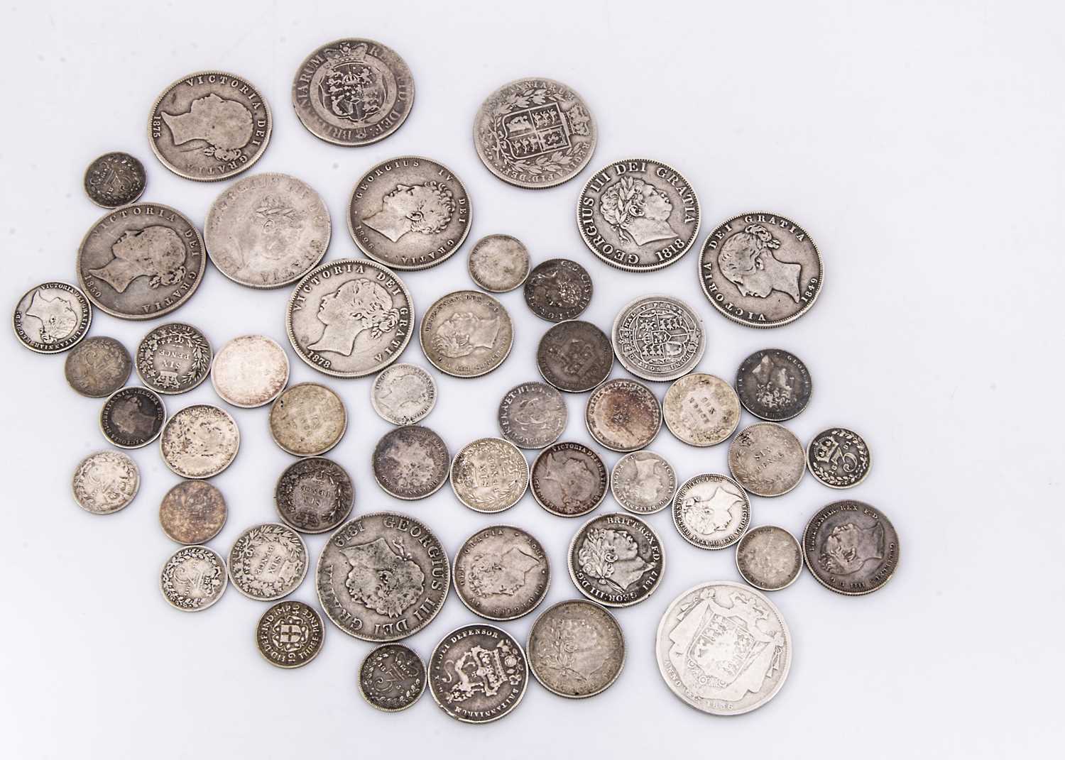 A collection of British silver coinage,