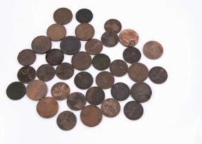A collection of thirty two Victoria Pennies,