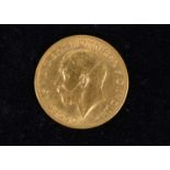 A George V Full Gold Sovereign,