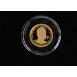 An Ascension Islands Gold Proof one-eighth Sovereign,