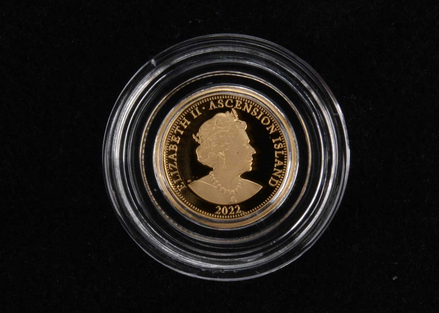 An Ascension Islands Gold Proof one-eighth Sovereign, - Image 2 of 2