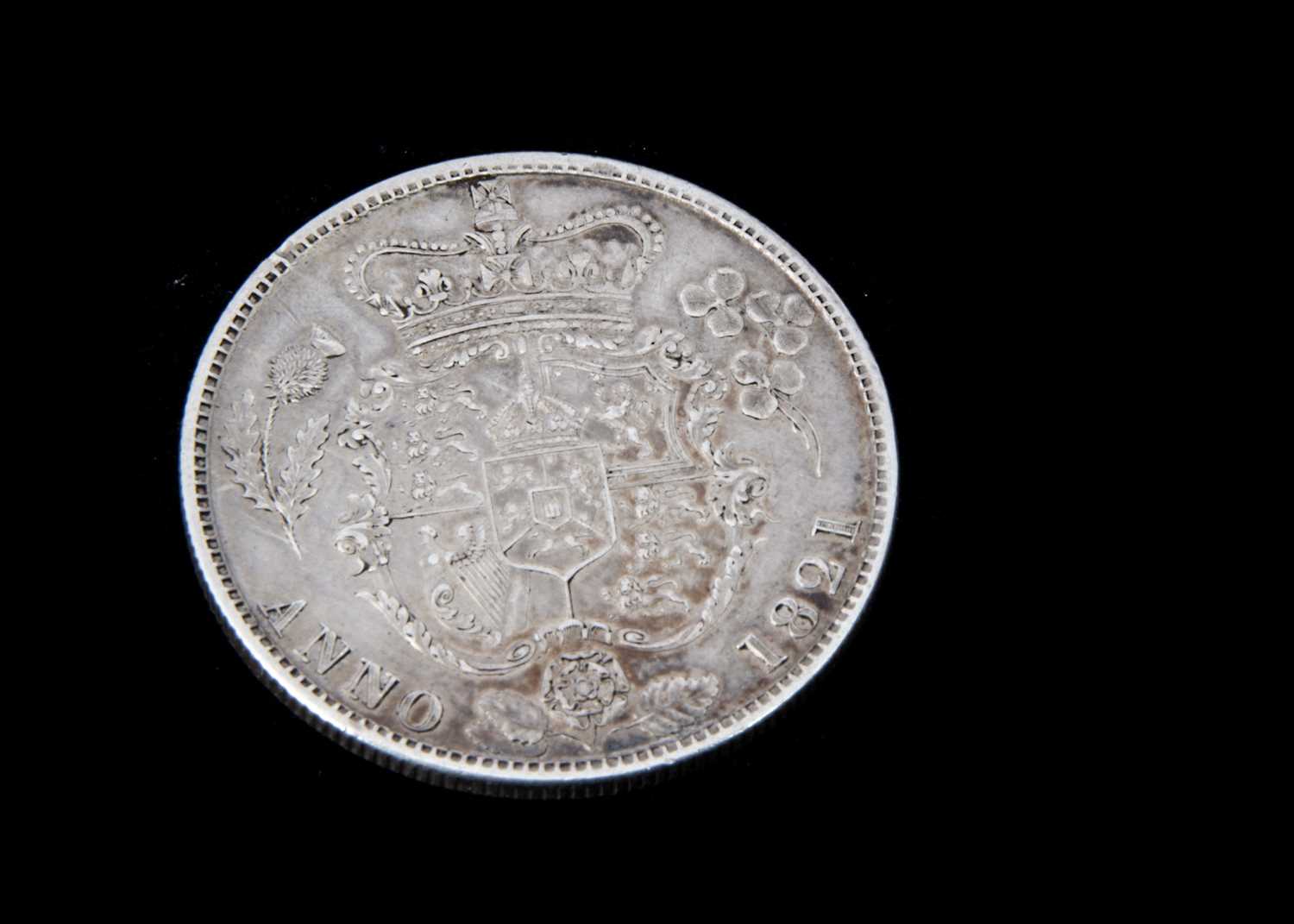 An 1821 George IV Half Crown,