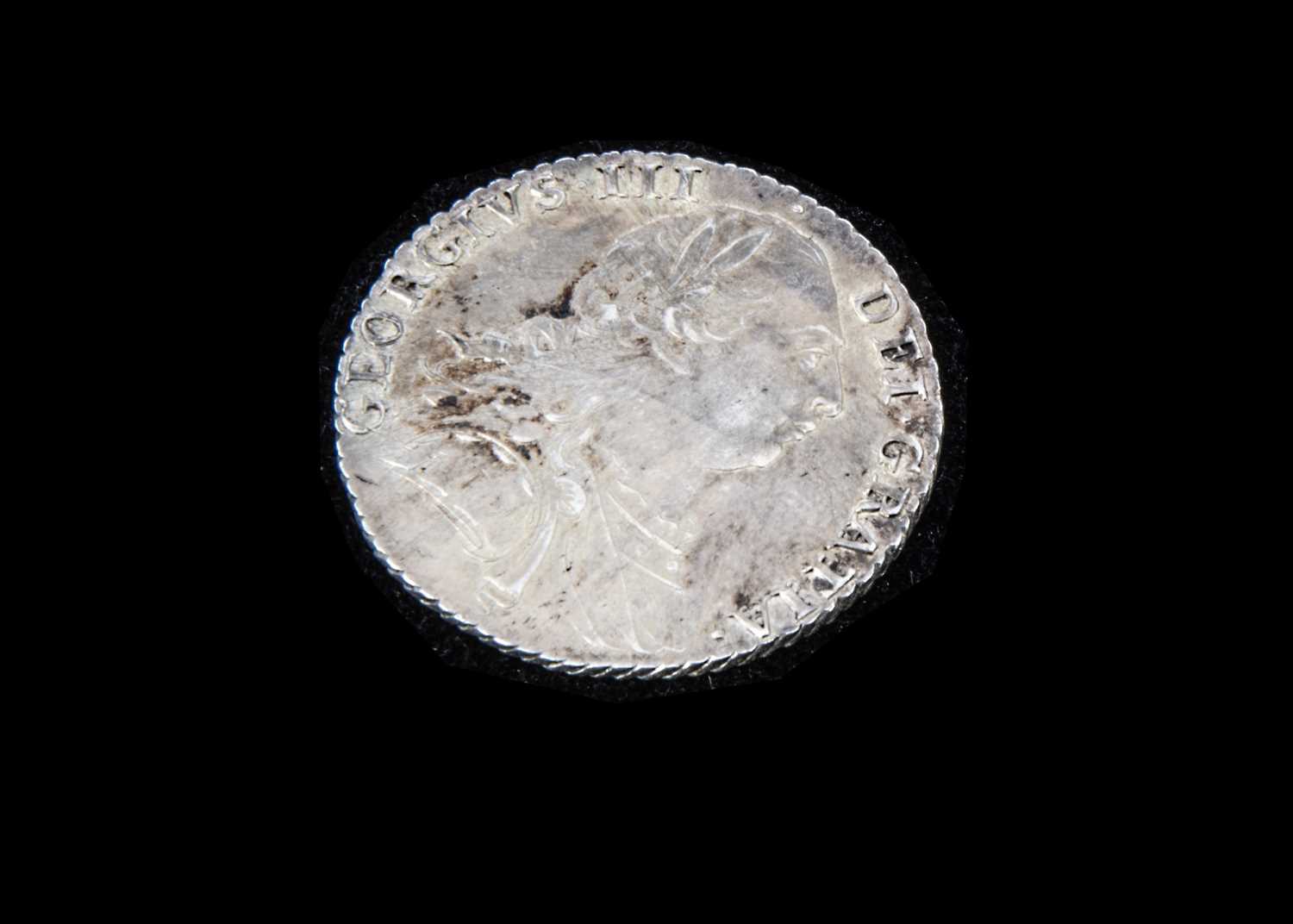 A 1787 George III Shilling, - Image 2 of 2