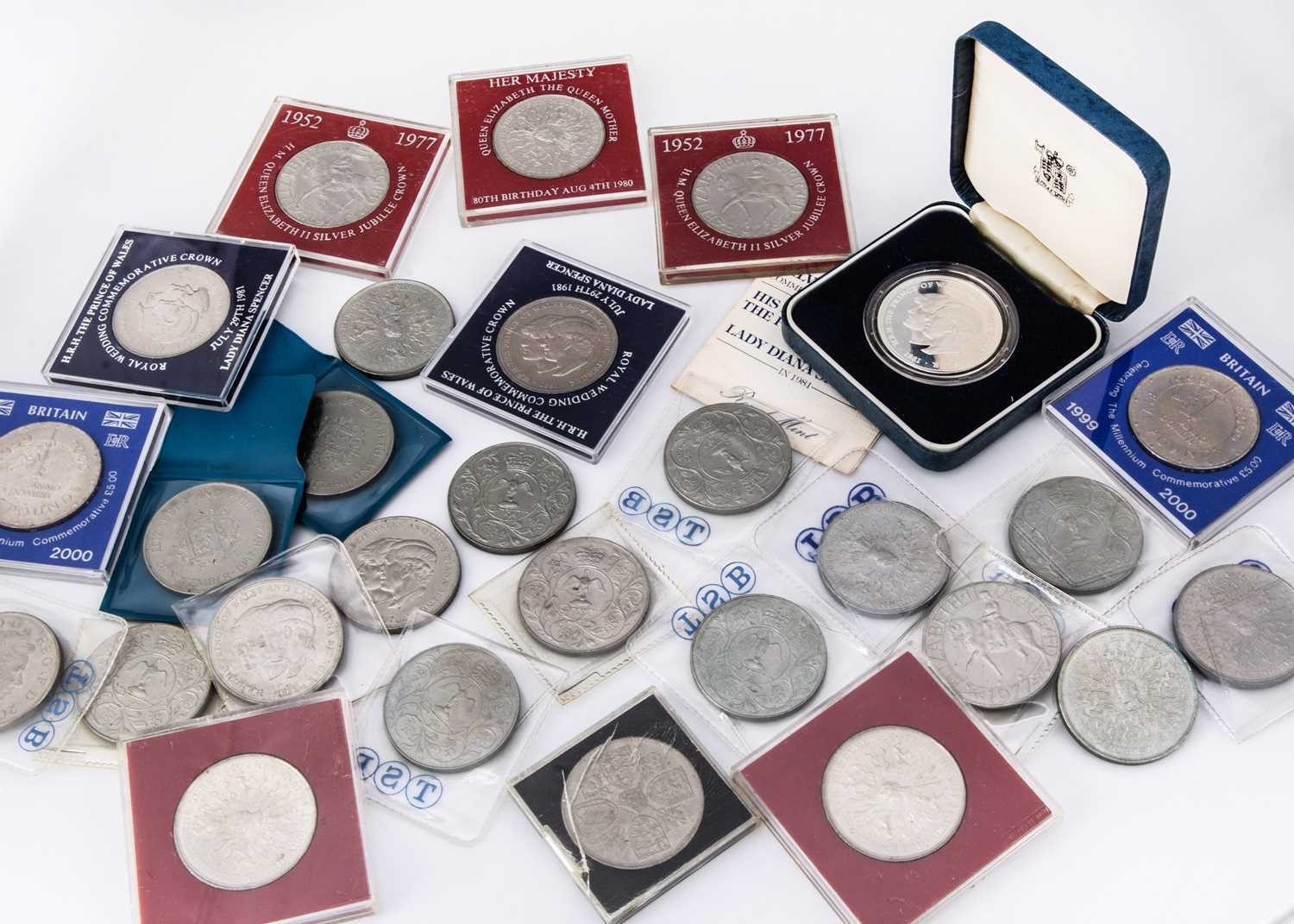 A small collection of modern British coinage,