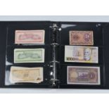 A small Collection of World bank notes and novelty notes,